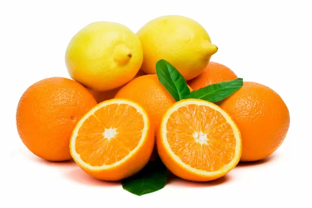 Potentsial uchun limon va to'q sariq