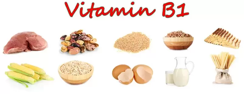 potentsial uchun mahsulotlarda B1 vitamini